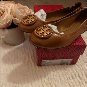 Tory Burch Multi Logo Ballet Goat Leather flats